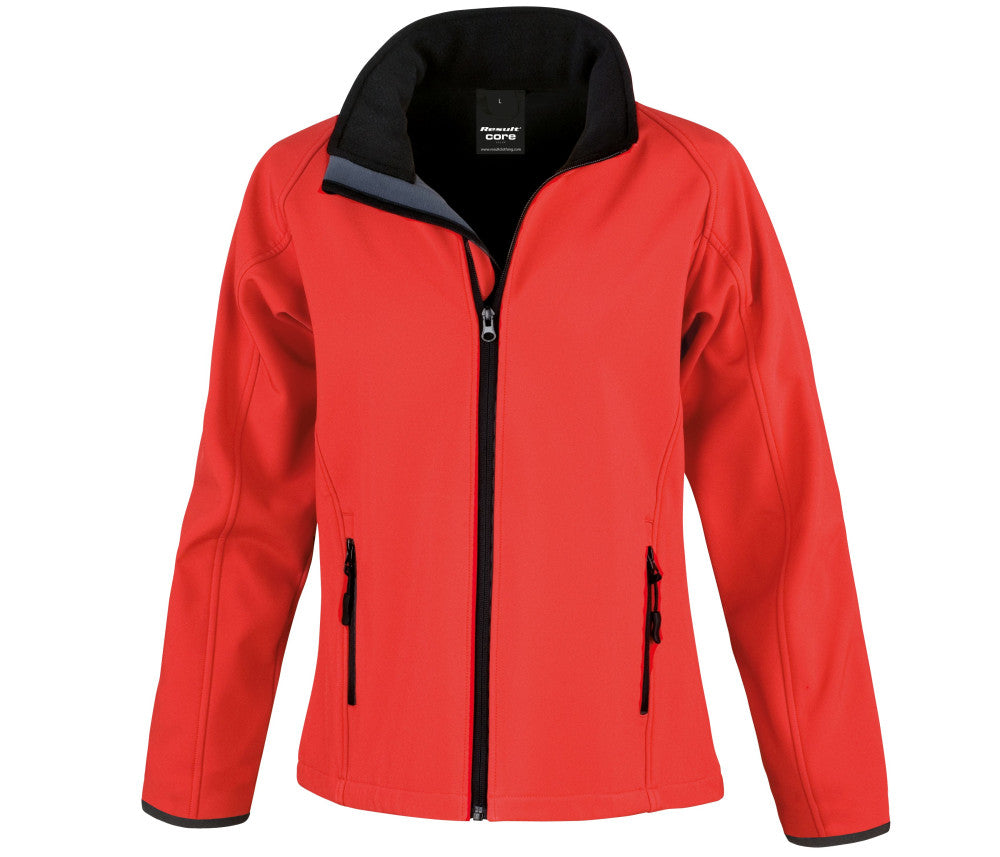 WOMENS PRINTABLE SOFTSHELL JACKET R231F