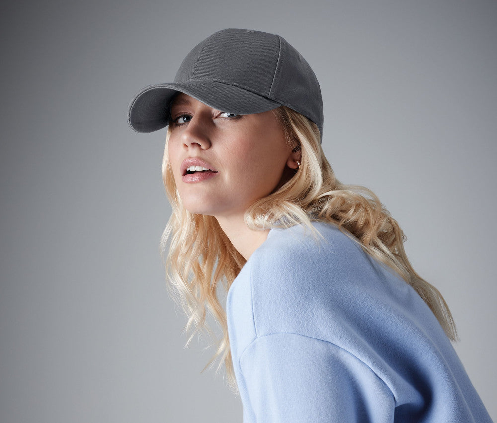 Basecap mit Logo besticken – Beechfield 6 Panel Cap BF018 für Firmen & Vereine
