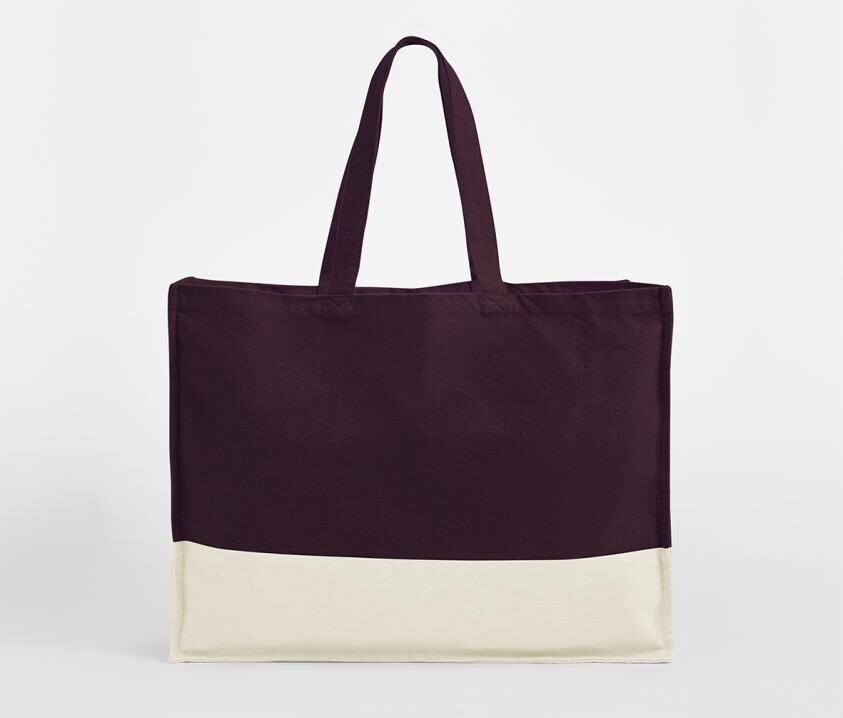 Shopper Tasche besticken lassen mit Namen – Westford Mill Bio Baumwollcanvas Tasche personalisiert