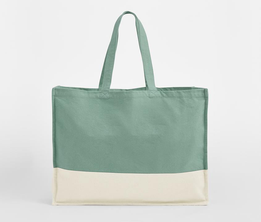 Shopper Tasche besticken lassen mit Namen – Westford Mill Bio Baumwollcanvas Tasche personalisiert